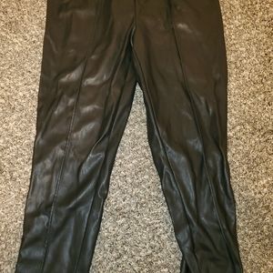 Guess leather joggers xl